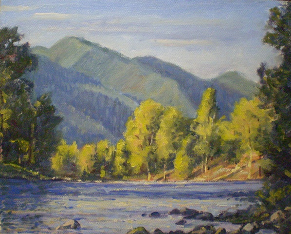 Plein Air Painting Ken Chapin Colorado Animas River
