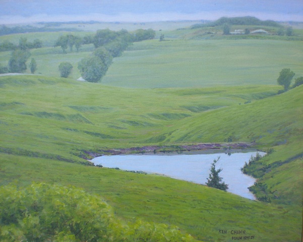 Flint Hills Kansas Landscape Painting