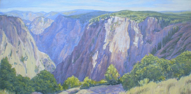 Impressionist Landscape Painting Black Canyon of the Gunnison