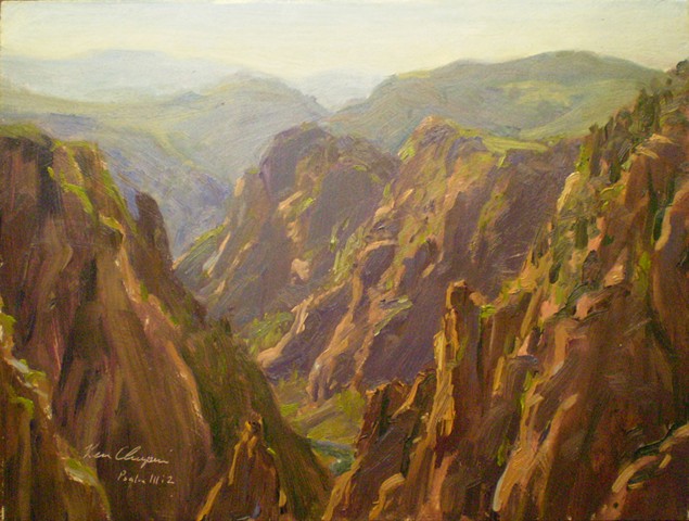 black canyon gunnison plein air impressionist painting