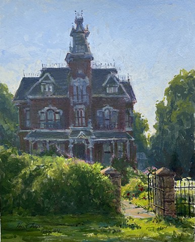 Vaile Mansion, Independence Missouri historic homes, plein air painting