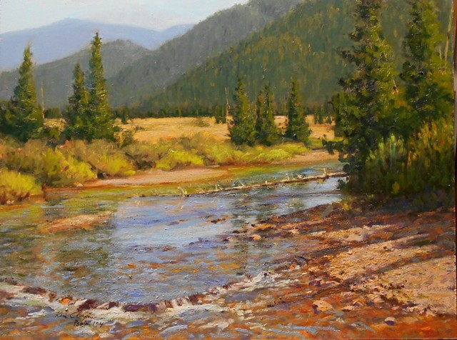 lamdscape painting Rocky Mountain National Park