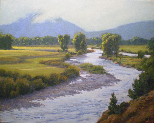Impressionist Landscape Painting Colorado Buena Vista Ken Chapin