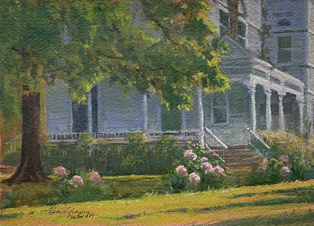 Independence, Missouri, historic homes, plein air painting