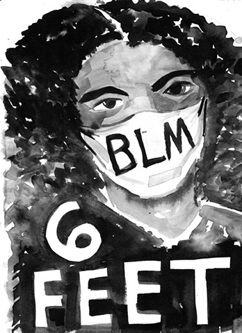Black Lives Matter 6 Feet