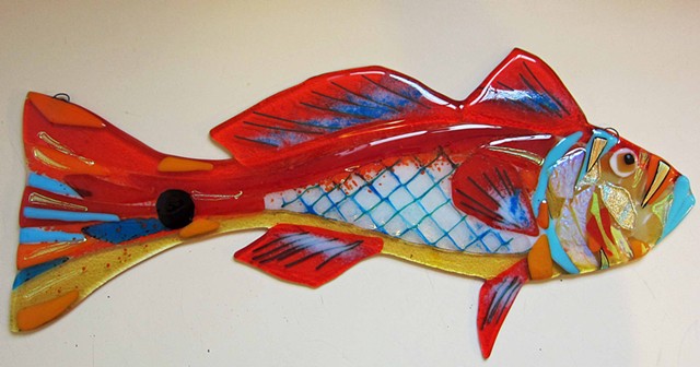 Red Drum Fish...

details:
about 19" long x 8" tall