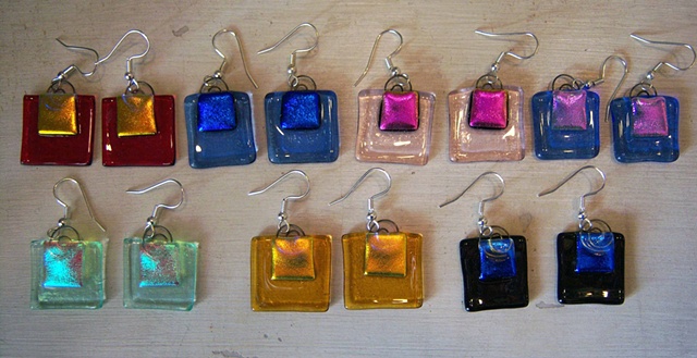 "Key West Shopping Bag" earrings