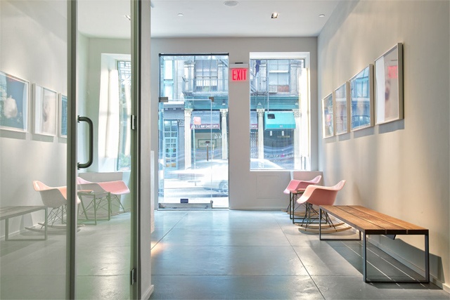 Tribeca Dental Office, modern dental office, eames chairs, reception area by doug stiles interior design