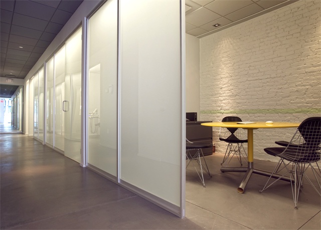 Tribeca Dental Office, modern dental office, conference area, Blu dot table by doug stiles interior design
