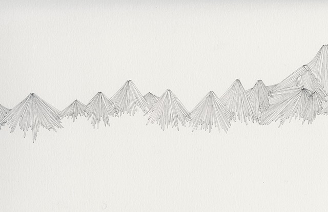 meticulous mountain drawing