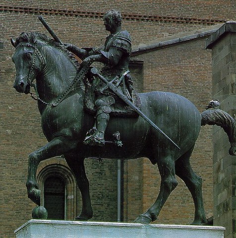  Gattamelata by Donatello  1450 Padua ,bronze.