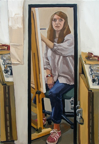 self portrait in CCA studio