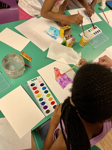 Art Empowerment Night with the kids - painting