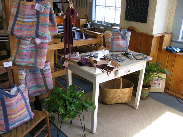 handweaving shop, gallery, accessories, tote bag, scarf, purses