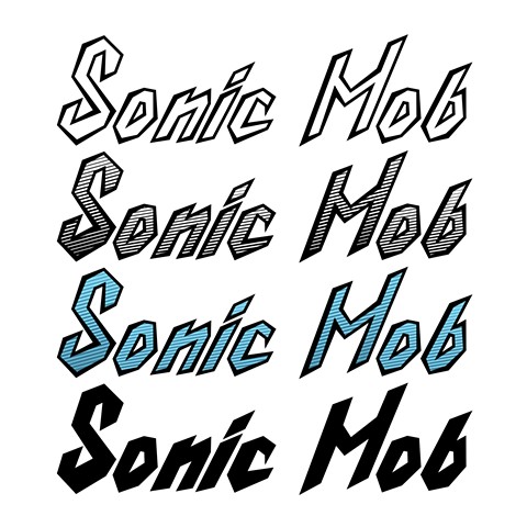 "Sonic Mob" - (band logo type)