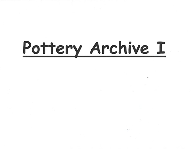 Pottery Archive I