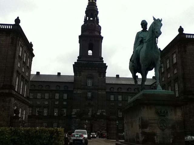 Christiansborg Palace now houses the Danish Parliament