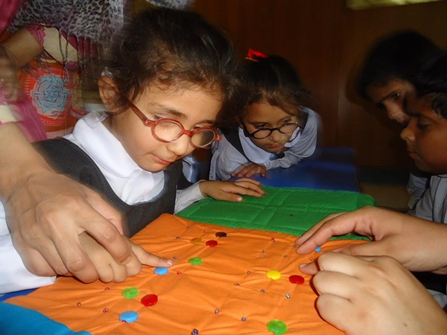 Specially designed Braille books by Fauzia Minallah, which were donated to Almaktoom centre in Islamabad. Where Fauzia also set up a special Amai Braille books Library.