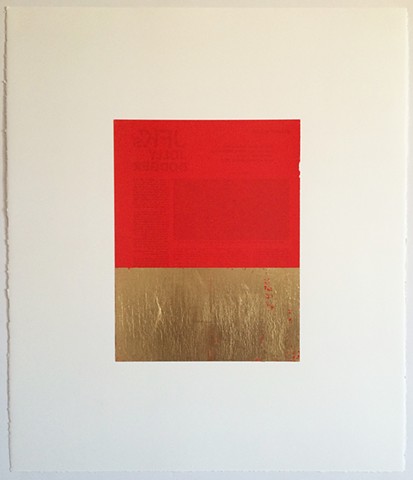 Ad (red gold) art contemporary art adam gondek