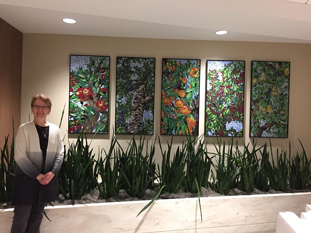 Michigan Orchards Perspectives (Commission at St. Joe's Mercy Hospital, Pontiac, Michigan)