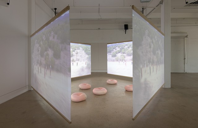 Installation view of Sacred Bouquet