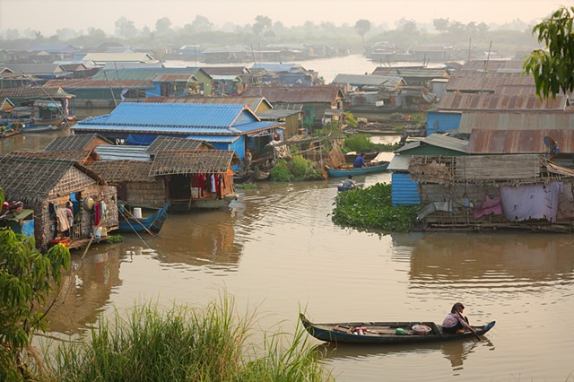 Morning in the floating village