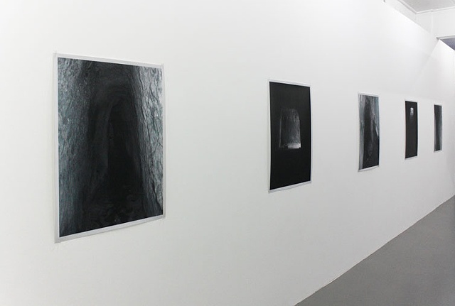 "The intolerable other that I crave to destroy so as to better possess it alive" (installation view of 'Cryptal Drain' and 'Fissure' series)