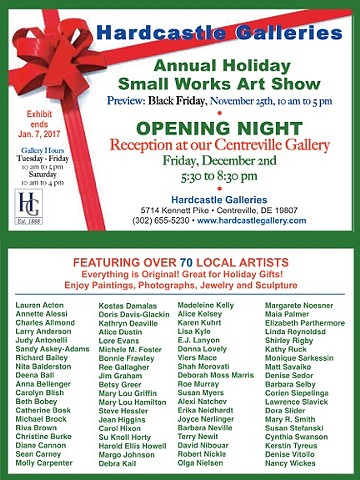 Hardcastle Galleries "Annual Holiday Small Works Art Show"