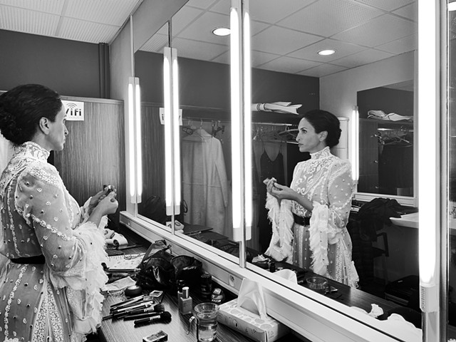 Achi in dressing room, Ales France
