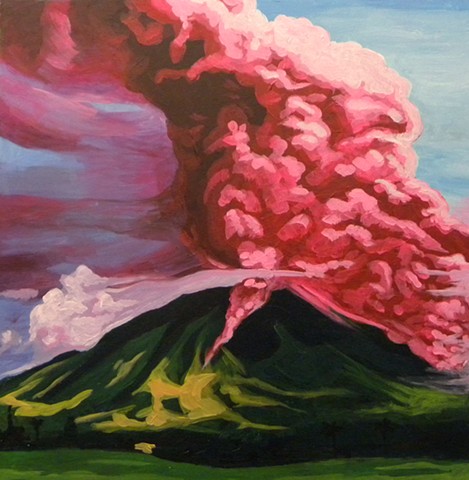 Pink Volcanoes