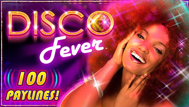 Disco Fever slot game Title Screen