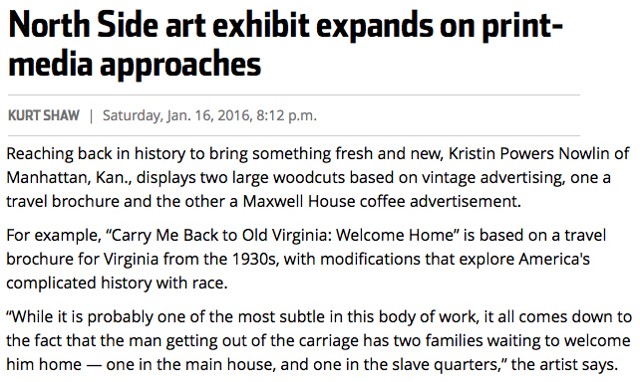 Pittsburgh Tribune-Review article about Printwork 2015
