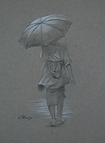 "Woman With Umbrella"