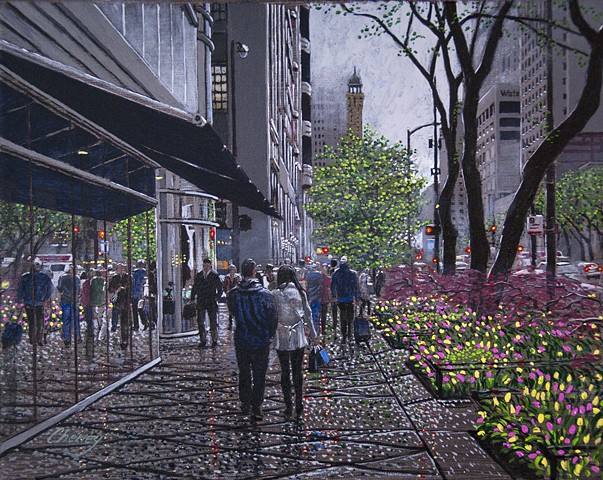 "Tulips on the Avenue"