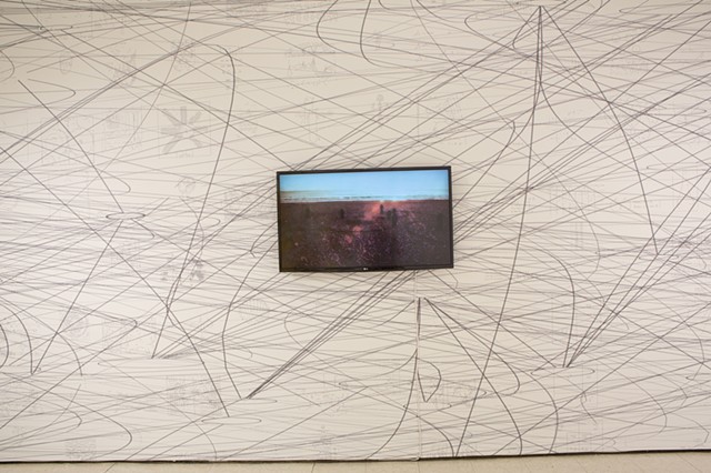 Matthew Ritchie, Installation View, Carol Schlosberg Alumni Gallery, Montserrat College of Art