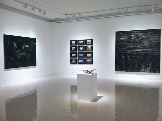 For the Record, installation view (Mumford, Lowy, O'Neil with Ristelhueber in foreground)