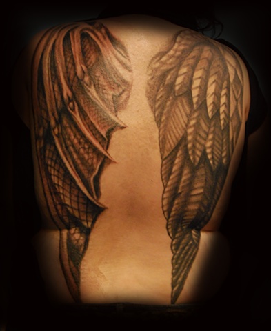 angel devil wings tattoo by dave zobel at 212 tattoo in richmond virginia 