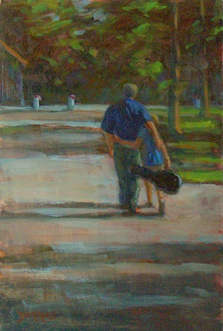 Father and Son 12x8 (sold)