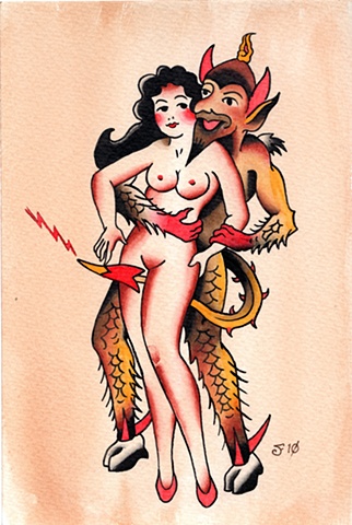 Sailor Jerry Devil and Woman