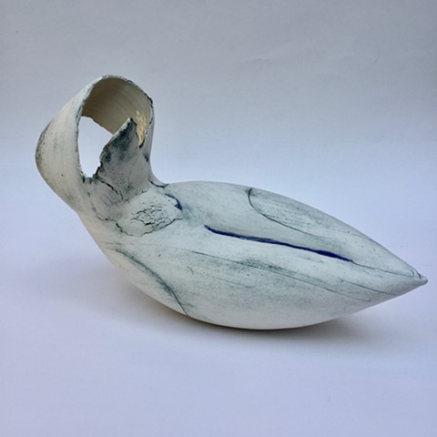 Blue and White Mermaid-£300
