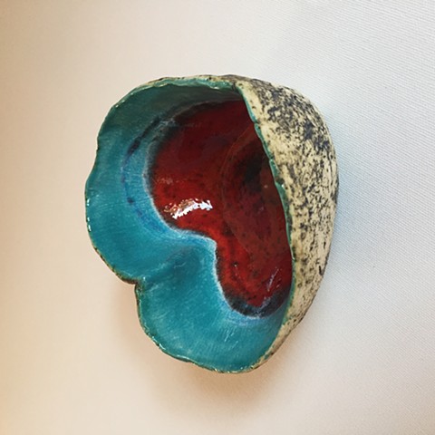 Turquoise Heart candle holder- SOLD