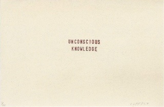 unconscious knowledge