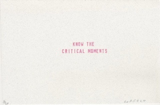 know the critical moments