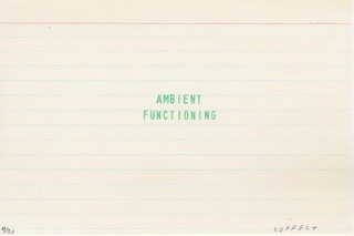 ambient functioning (white index)
