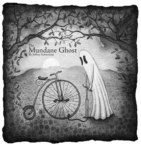 The Mundane Ghost is the fourth illustrated short story of narrative poems by artist Jeffrey Schweitzer