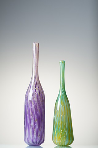 Sculptural Glass Bottles