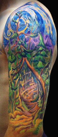 forest half sleeve