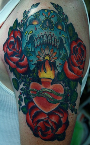 eric James tattoo Phoenix Tattoo Company sacred heart
