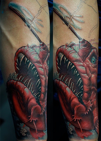 Angler fish Tattoo Eric James tattoos