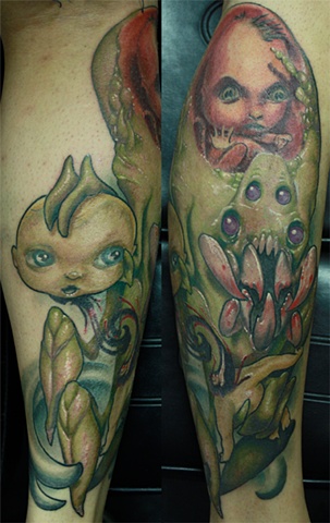 monster tattoo Eric James tattoos